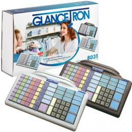 Glancetron Keyboard 8031, Num., MKL, RS232, PS/2, Kit, weiß