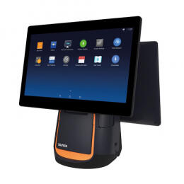 Sunmi T2s, 39,6cm (15,6), Kundendisplay 15, Android, schwarz, orange