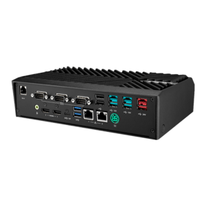UBX-210K, USB, USB-C, RS232, BT, Ethernet, WLAN, Intel Core i3, 10 IoT Enterprise, schwarz, rot